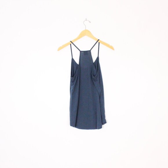 *Angie Racer Back Navy Tank Top - Picture 5 of 6